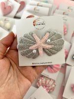 Gri Pembe Deniz Kabuğu Toka