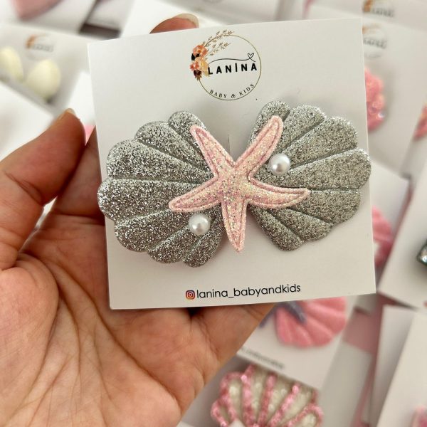 Gri Pembe Deniz Kabuğu Toka