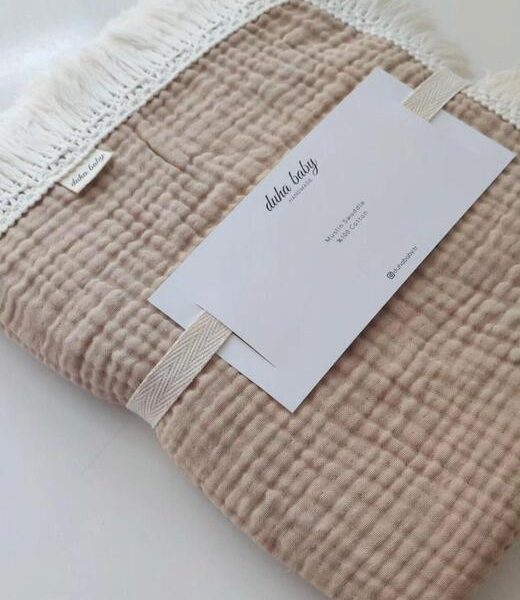 Cappucino 4 Katlı Müslin Örtü