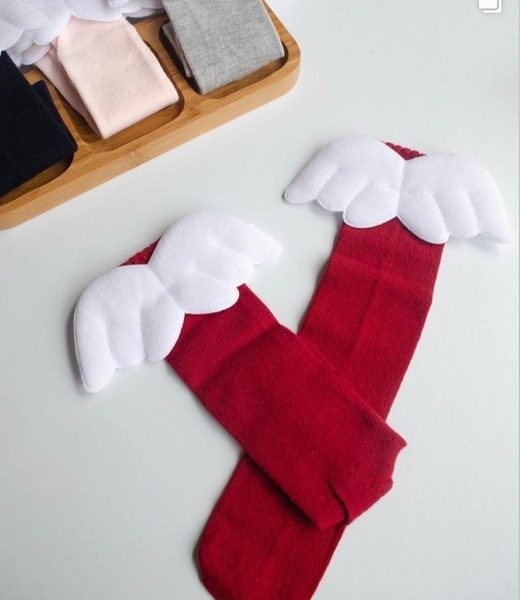 Kanat Çorap Kırmızı Beyaz