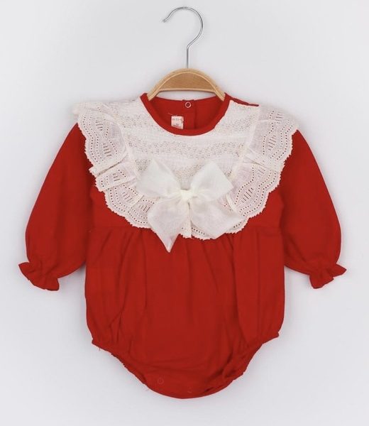 Le Mabelle Kırmızı Uzun Kol Romber