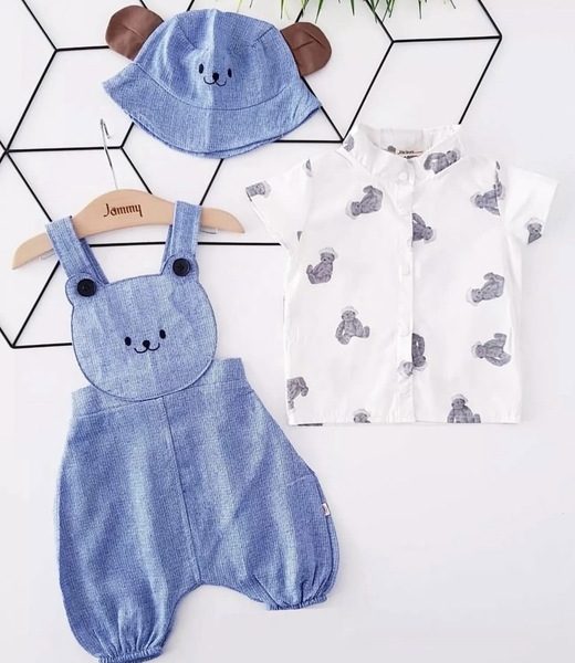 Ayıcıklı Tulum Mavi