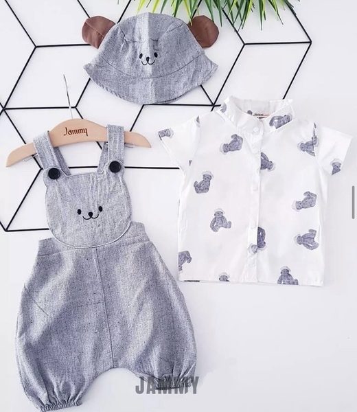 Ayıcıklı Tulum Gri