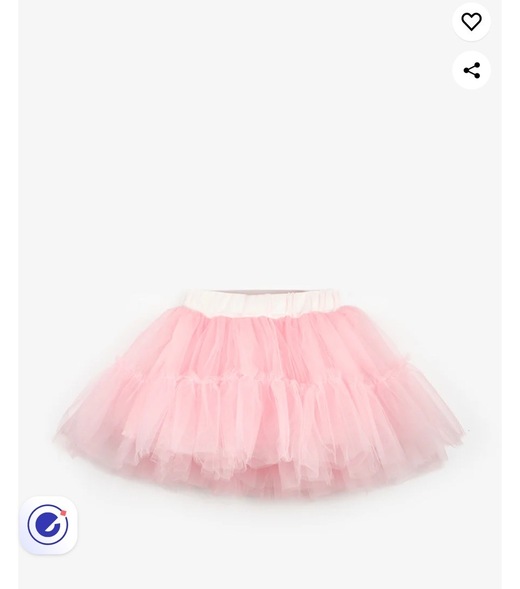 Pembe Kız Çocuk Tül Etek